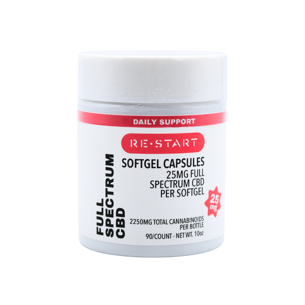 CBD Capsules 25mg Full Spectrum 90-ct